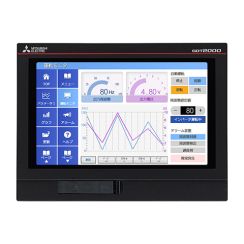 HMI, Wide Format, WVGA, 7 inch, 65k Color, Ethernet, RS-232,RS-422/485, 24VDC, Black Bezel